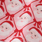 Red santa claus smocked ruffle pants set