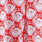 Red santa claus print bamboo mom pajamas  pants set