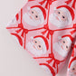 Red santa claus print bamboo mom gown
