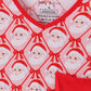 Red santa claus print bamboo mom gown