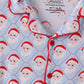 Blue santa claus bamboo dad pajamas set