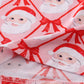 Red santa claus bamboo pajamas ruffle pants set