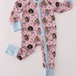 Pink princess bamboo pajamas romper