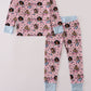 Pink princess bamboo pajamas set