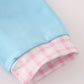 Blue Noah's Ark applique ruffle bloomer set
