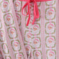 Pink santa claus mom pajamas pants set