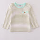 Khaki stripe top