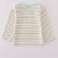 Khaki stripe top