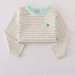 Khaki stripe top