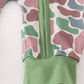 Camouflage print romper