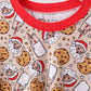 Santa milk biscuits bamboo mom pajamas set