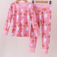 Pink milk cookie bamboo pajamas set