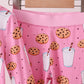 Pink milk cookie bamboo pajamas set