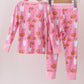 Pink milk cookie bamboo pajamas set