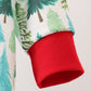 Green christmas tree print romper