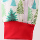 Green christmas tree print romper