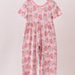 Pink christmas tree bamboo jumpsuit