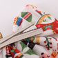 Red nutcracker print sailor hair bow