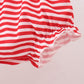 Red nutcracker print bloomer set