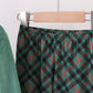 Forest velvet ruffle pants set