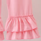 Mint christmas tree ruffle pants set