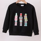 Black nutcracker embroidery mom &me top