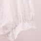 Pink bow embroidery ruffle bloomer set