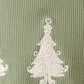 Green christmas tree ribbon embroidery bubble