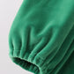 Green christmas tree applique velvet pants set