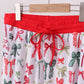Red bow bamboo mom pajamas pants