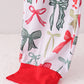 Red bow bamboo mom pajamas pants