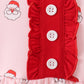 Christmas santa claus print ruffle dress