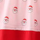 Christmas santa claus print ruffle dress