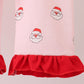 Christmas santa claus print ruffle pants set