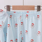Christmas santa claus print pants set
