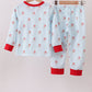 Christmas santa claus print pants set