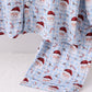 Blue santa claus bamboo dad pajamas set