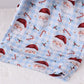 Blue santa claus bamboo dad pajamas set