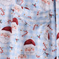 Blue santa claus bamboo dad pajamas set