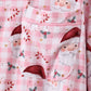 Pink santa claus bamboo mom pajamas set
