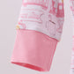 Pink train bamboo pajamas set
