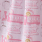 Pink train bamboo pajamas dress