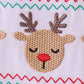 White deer embroidery bloomer set