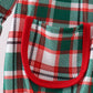 Green plaid ruffle bubble