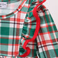 Green plaid ruffle bubble
