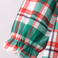 Green plaid ruffle bloomer set