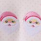 Pink santa claus embroidery ruffle bloomer set