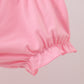 Pink santa claus embroidery ruffle bloomer set