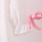 Pink santa claus embroidery ruffle bloomer set
