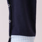 Navy santa claus embroidery romper